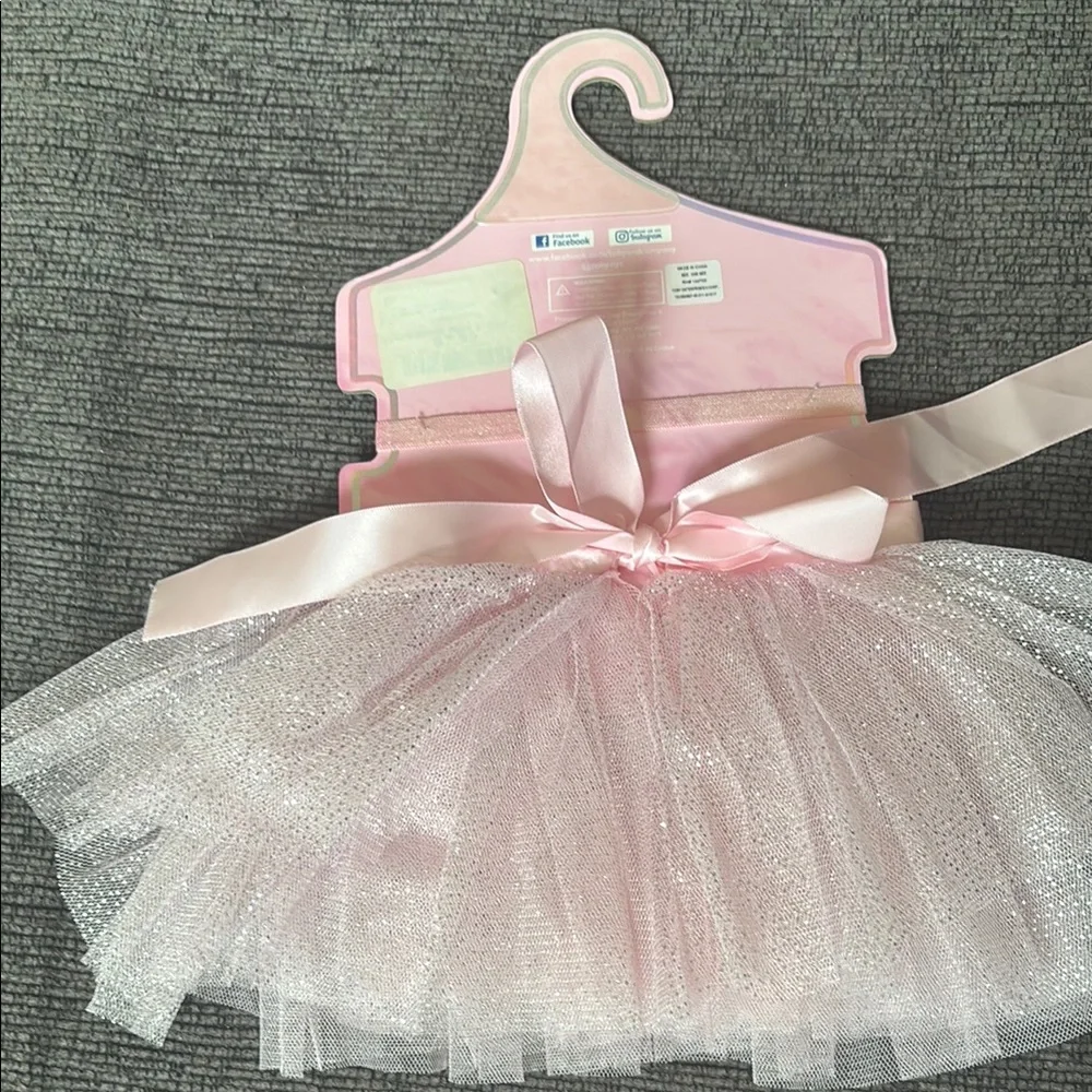 Kids Pink and Black Tutu Costume Set